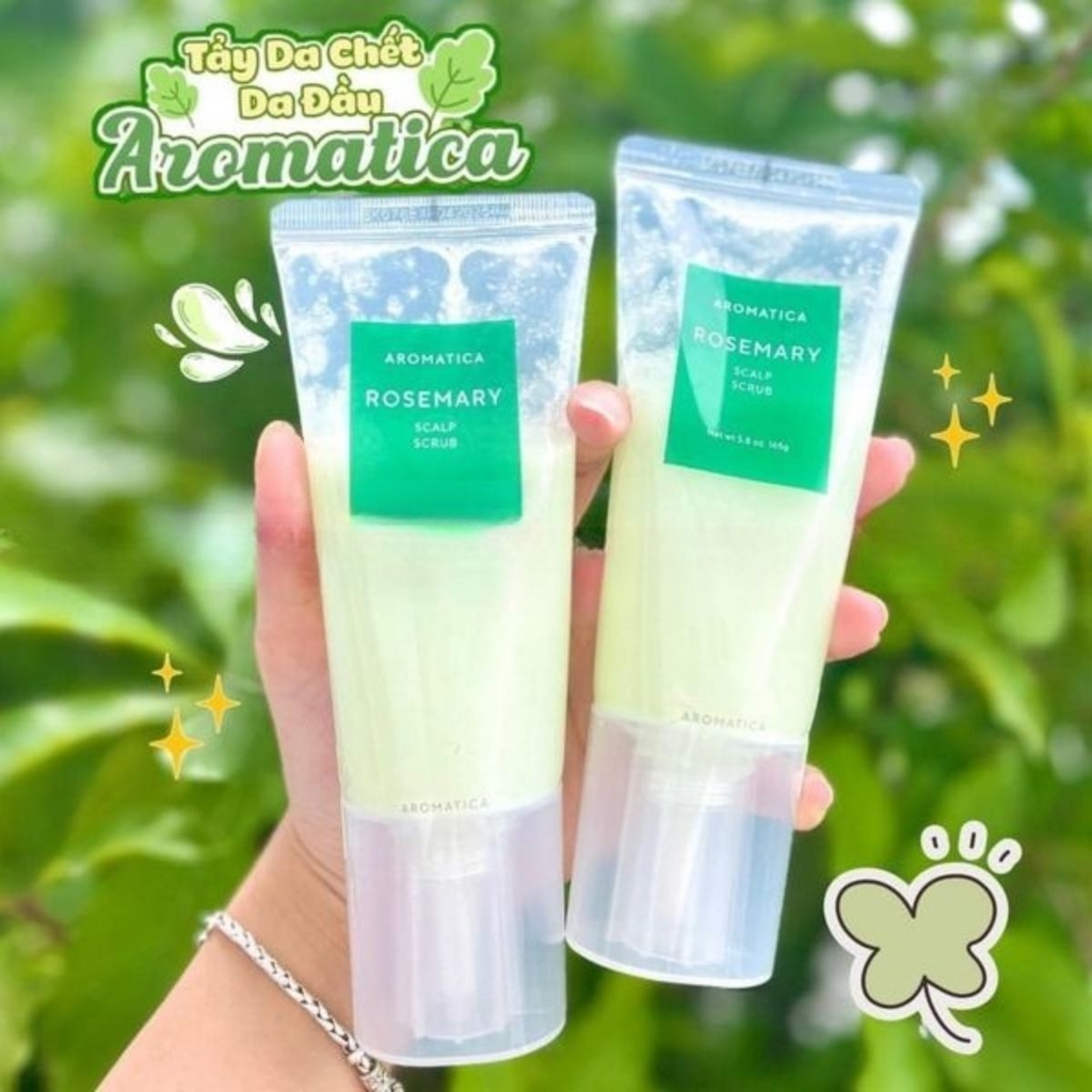 Tẩy Tế Bào Chết Da Đầu Aromatica Rosemary Scalp Scrub Sạch Sâu Loại Bỏ Gàu Hàn Quốc 165g