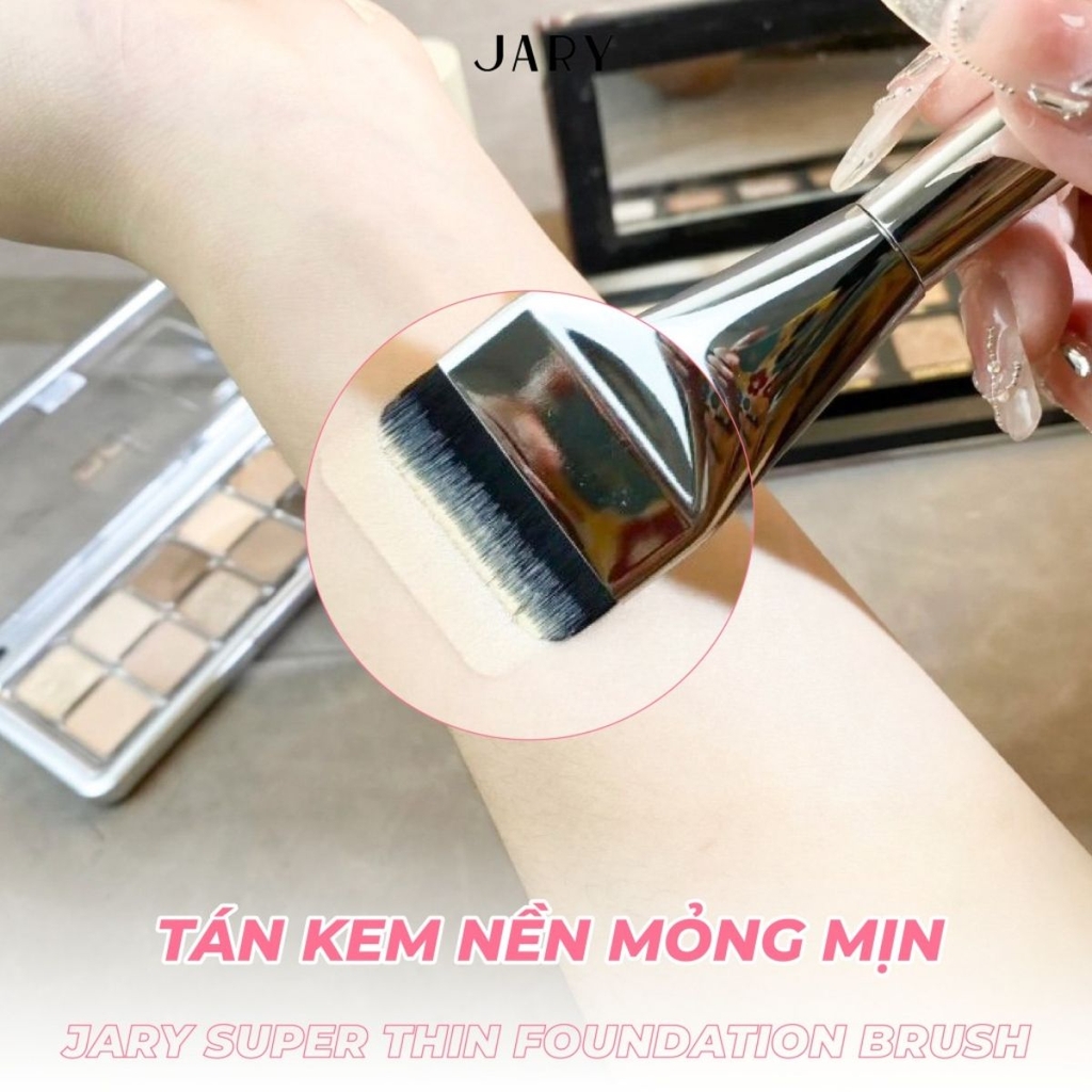 Cọ Tán Nền Dạng Lỏng Jary Super Thin Foundation Brush Đầu Dẹt Giúp Lớp Nền Đều Mỏng Nhẹ