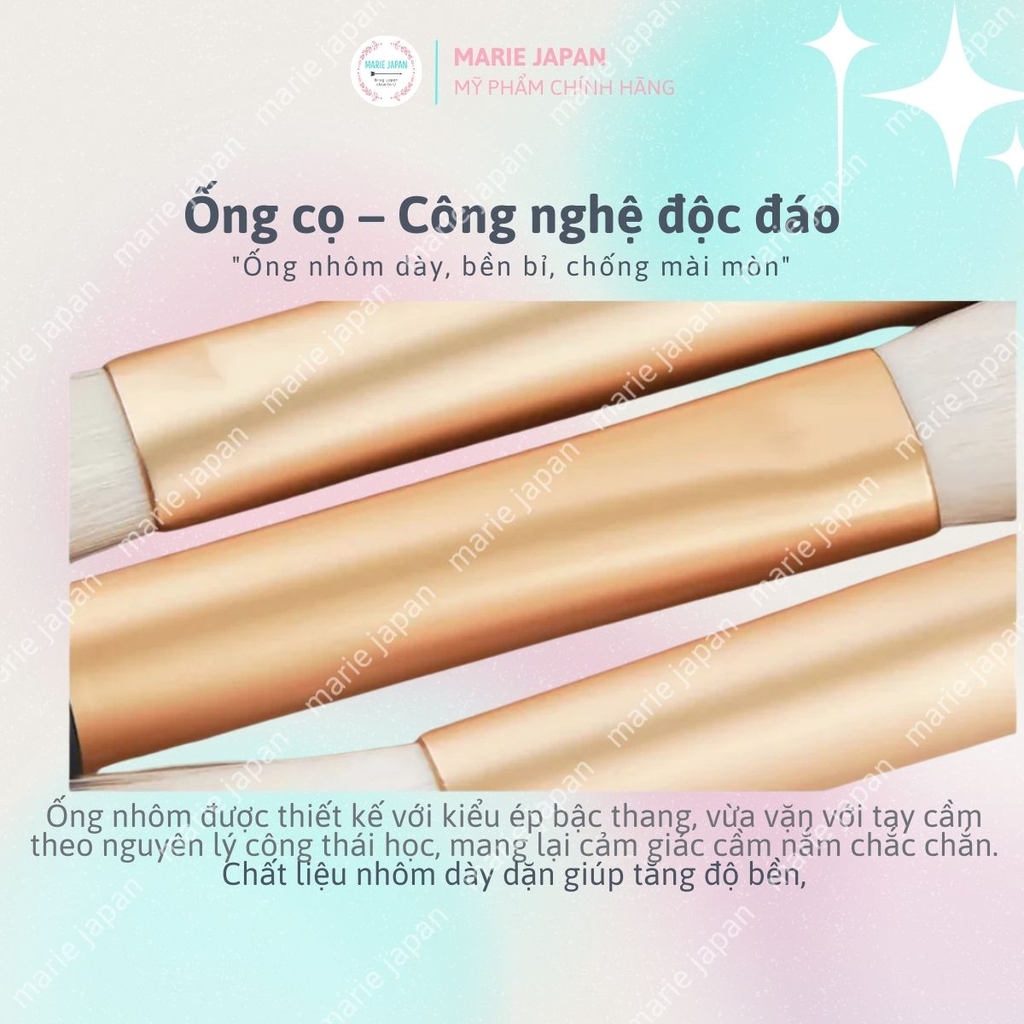Set 5 Cọ Trang Điểm Mắt  AMORTALS Đa Năng Mềm Mịn Kèm Túi Đựng