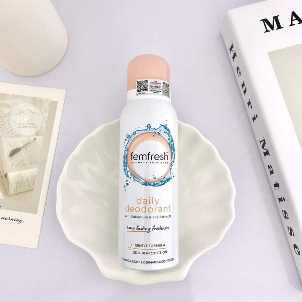 Xịt Khử Mùi Femfresh Deodorant Spray Thơm Mát Vùng Kín Lưu Hương 24h Anh 125ml