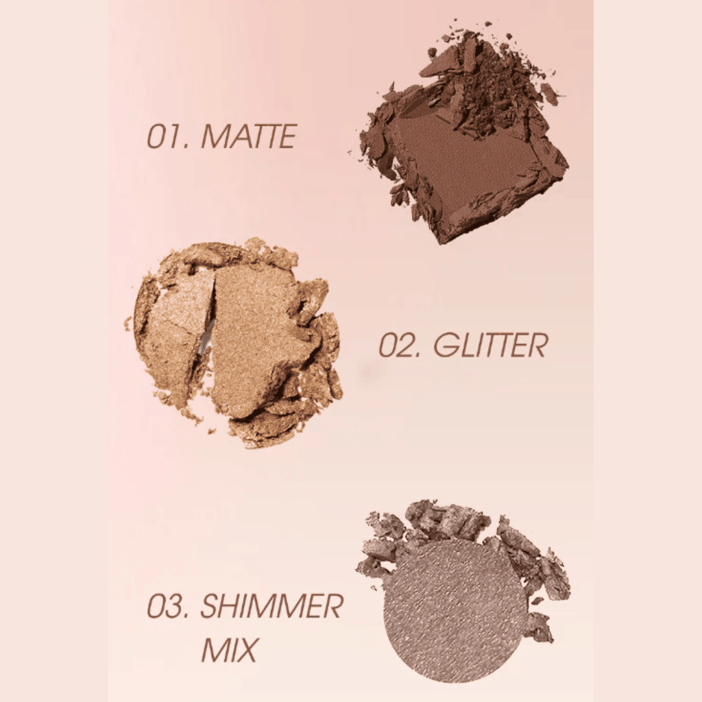 Bảng Phấn Mắt 4 Ô MENOW Mịn Lì Lâu Trôi  Glishten Four Color Eyeshadow Palette 4g