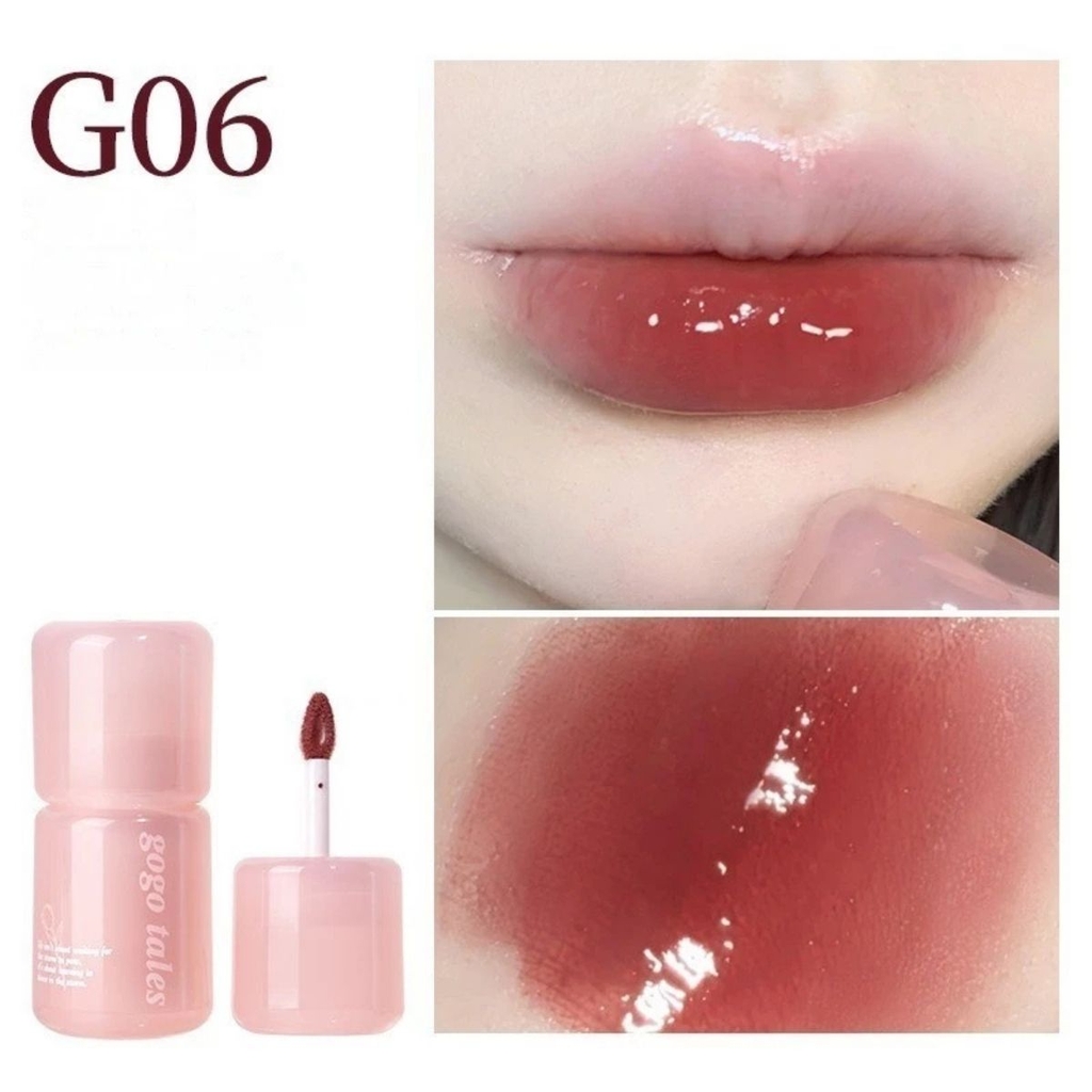Son Bóng Dưỡng Môi Gogo Tales Pink Glaze Essence – Căng Bóng Môi, Mỏng Nhẹ Tự Nhiên, Dưỡng Ẩm Toàn Diện
