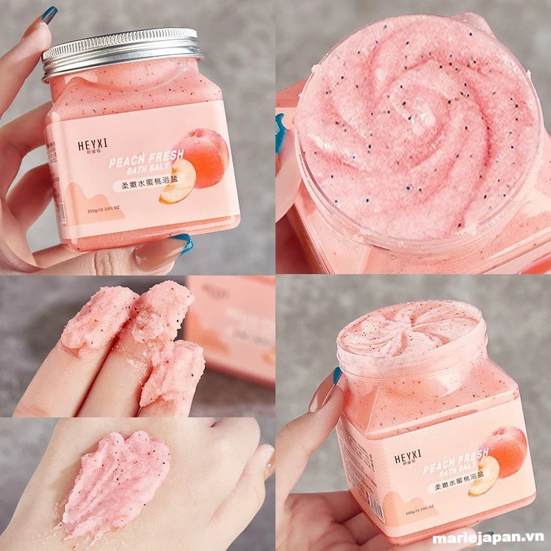 Muối Tắm Tẩy Tế Bào Chết Hương Trái Cây HEYXI Bath Salt Scrub 350g