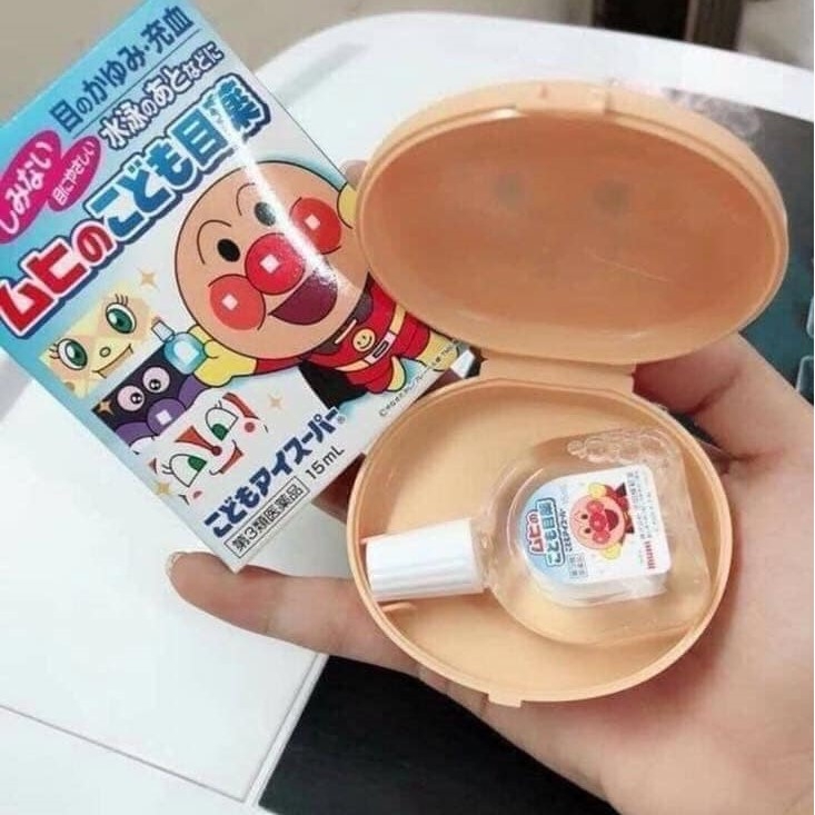 Nhỏ Mắt Muhi Cho Trẻ Em Nhật Bản Lọ 15ml (TẶNG KÈM HỘP ĐỰNG ANPANMAN)