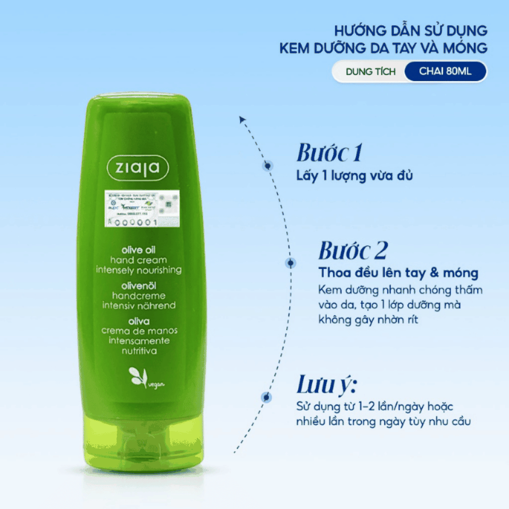 [MUA 1 TẶNG 1] Kem dưỡng tay & móng Ziaja Olive Oil Dưỡng ẩm mềm mịn, giảm khô ráp,móng chắc khỏe-TẶNG 1 MASK JM