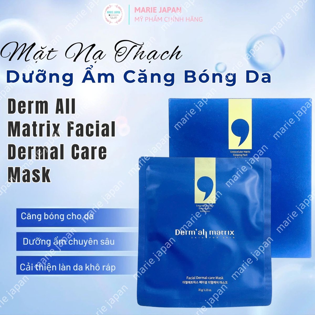 Mặt Nạ Thạch Derm All Matrix  Nâng Cơ Dưỡng Ẩm Trắng Da Chống Lão Hóa Facial Dermal Care Mask  Hàn Quốc
