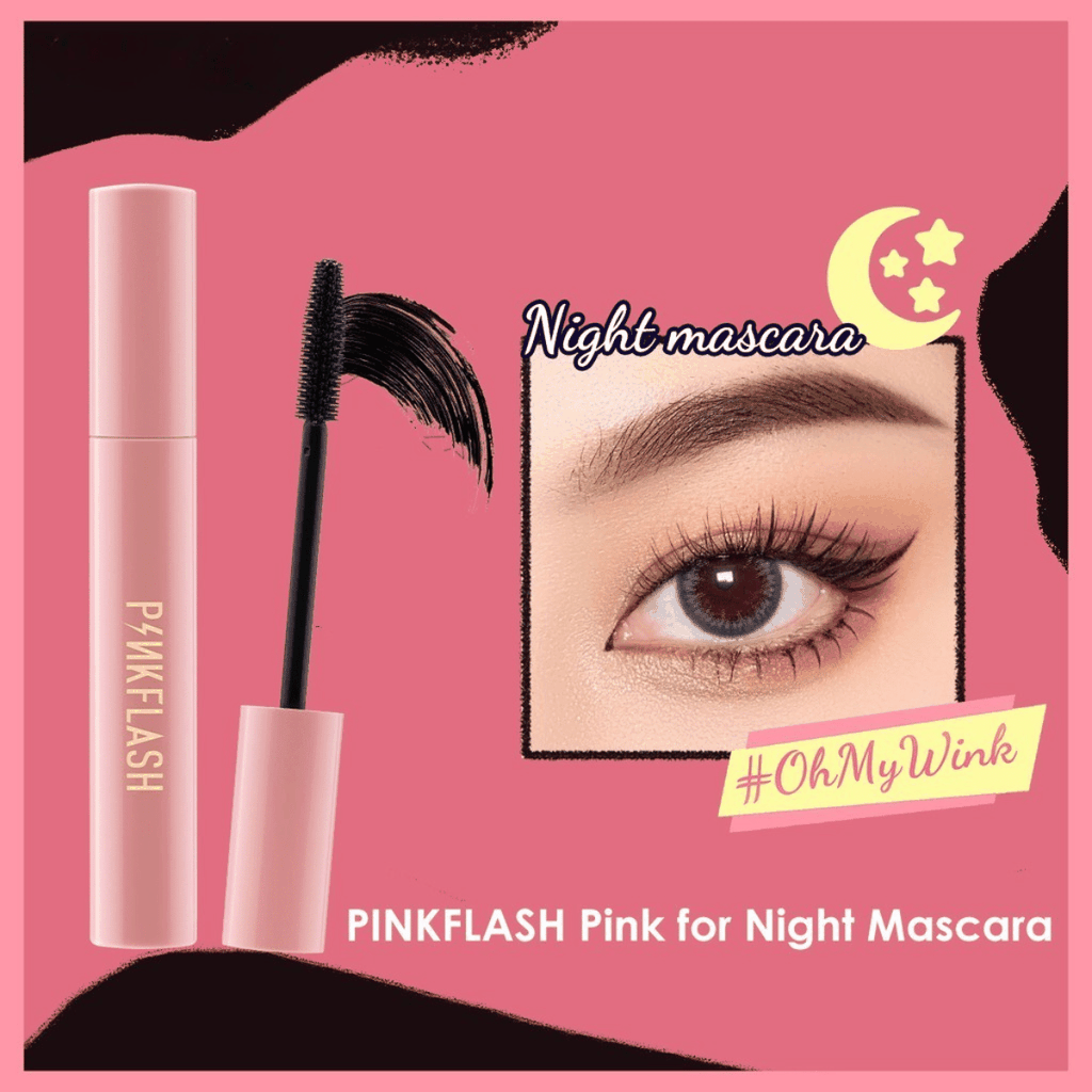 Mascara Pinkflash Oilproof Curl Mascara E08