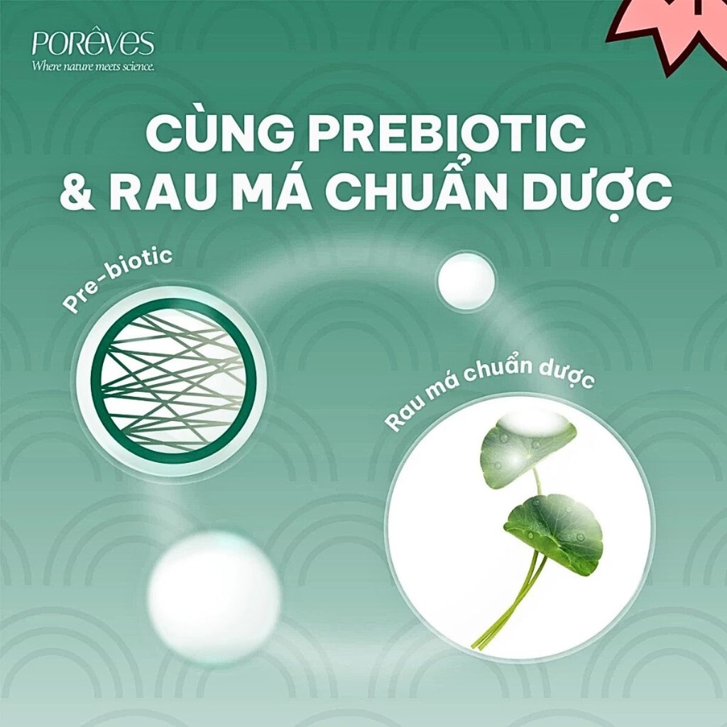 Gel Rửa Mặt Porêves Thảo Mộc Sạch Sâu Dịu Nhẹ Cân Bằng Da  Botanical Face Cleanser Chai 50ml