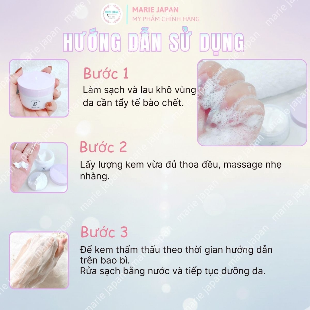 Kem Tẩy Tế Bào Chết Himecoto Bikini Hime Dưỡng Trắng Giảm Thâm Mịn Màng Vùng Bikini Nhật Bản Hộp 35g
