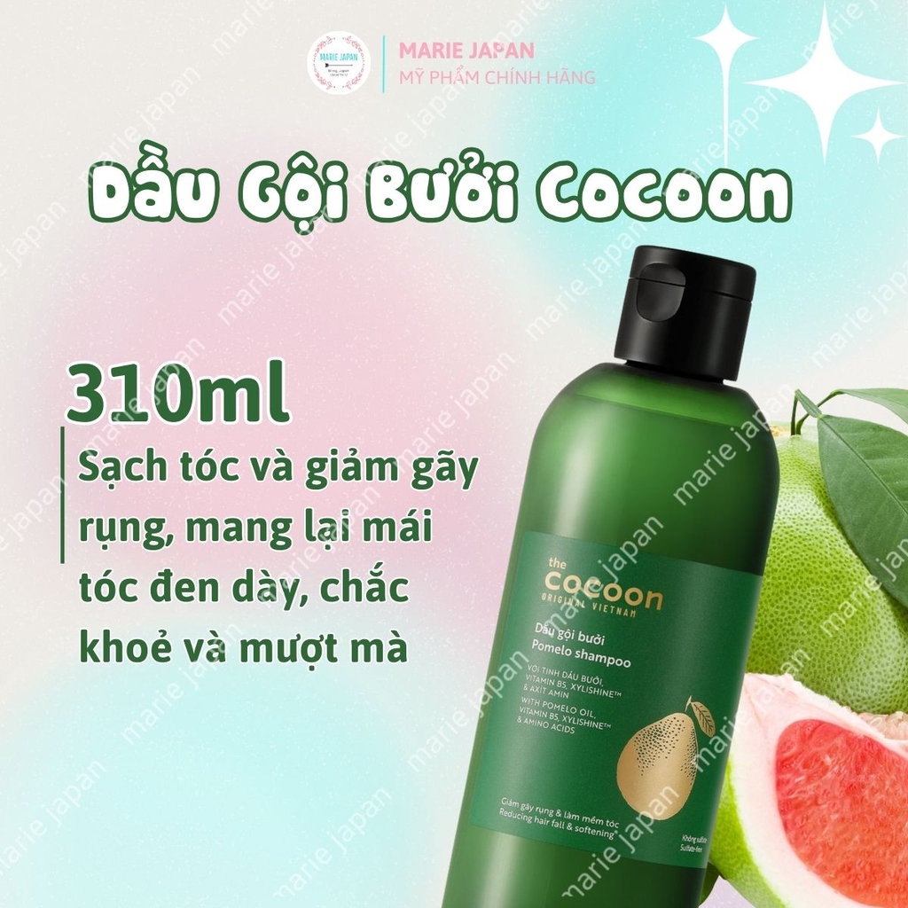 Combo Cocoon 2 Món 1 Dầu Gội Bưởi 310ml + 1 Dầu Xả Bưởi 310ml