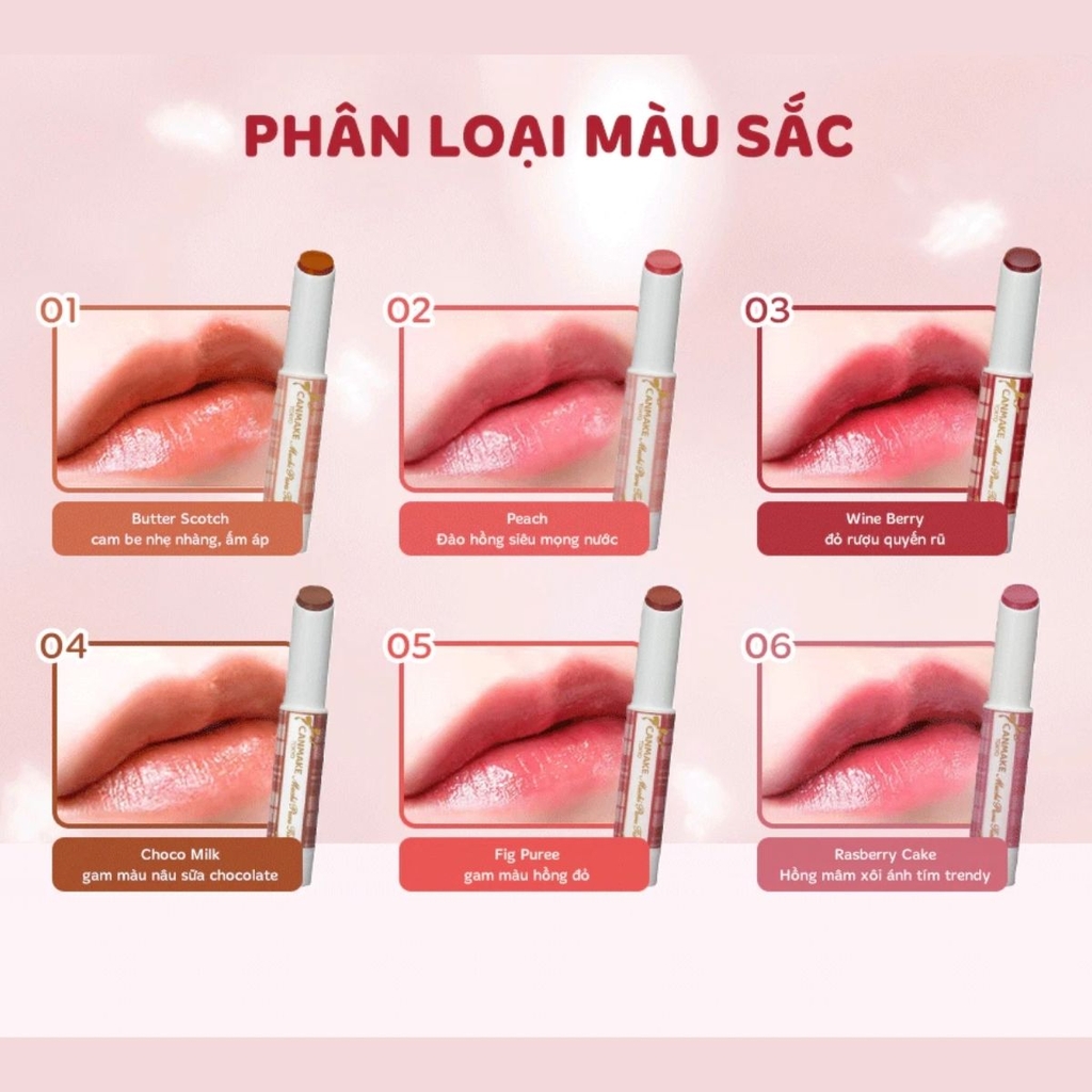 Son Tint Bóng Canmake Muchi Puru Căng Mọng Màu Xinh Lâu Trôi Nhật Bản 2.5g