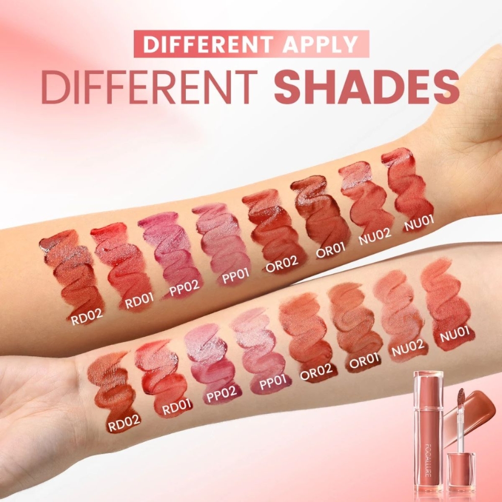 Son Tint Bóng Focallure Căng Mọng Mịn Mướt Lâu Trôi Juicy Hydrating Lip Tint 2g