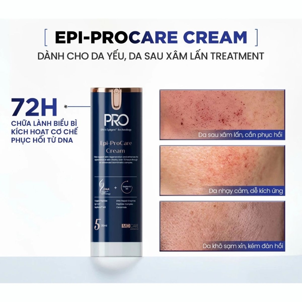 Kem Dưỡng MD CARE Epi - ProCare Dưỡng Ẩm Phục Hồi Cải Thiện  Nếp Nhăn Căng Mịn Da 30ml
