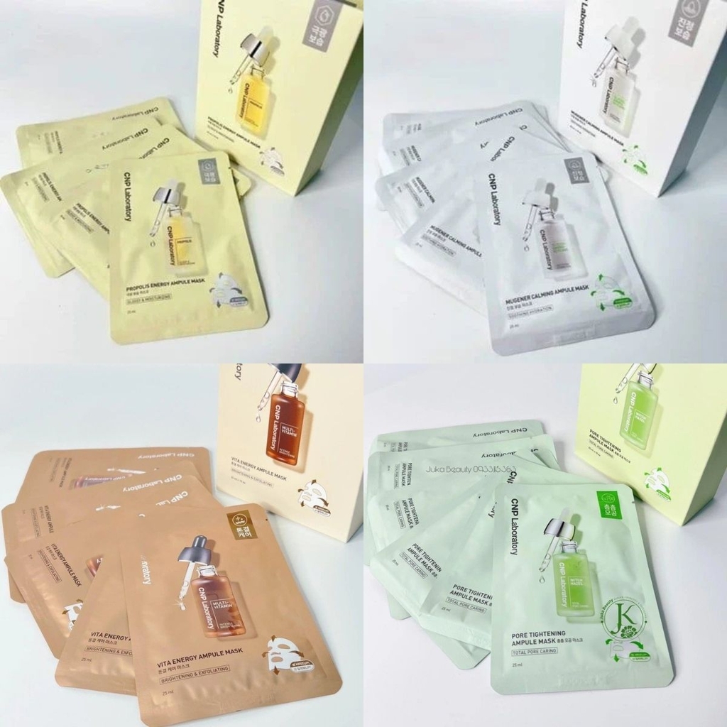 Mặt Nạ CNP Laboratory Ampule Mask Dưỡng Ẩm Phục Hồi Da Sáng Mịn Hàn Quốc Miếng Lẻ 25ml