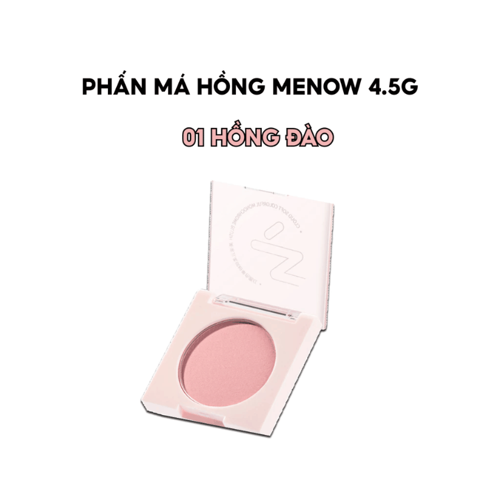 Phấn Má Hồng MENOW Mịn Lì Lâu Trôi Cloud Soft Sweetheart Monochrome Blush 4.5g