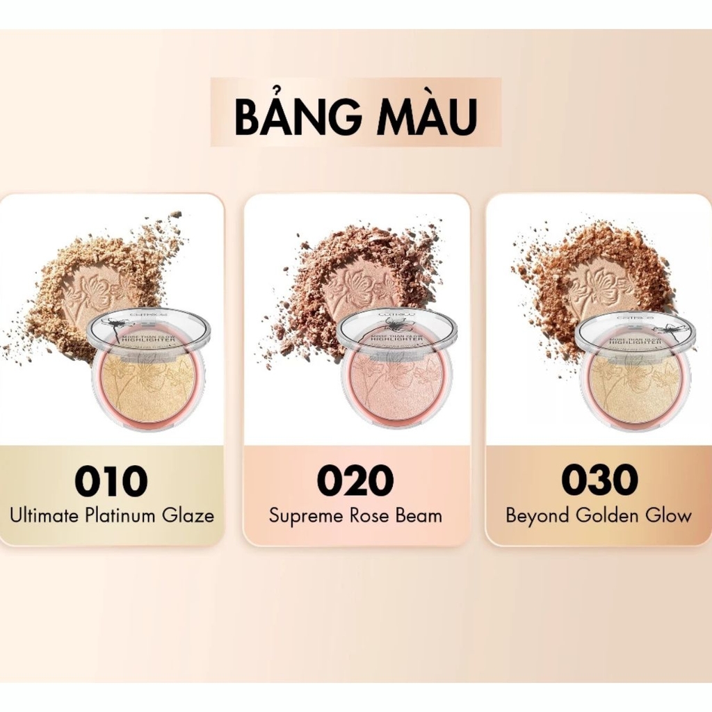 Phấn Bắt Sáng Catrice Lâu Trôi Mịn Lì Tự Nhiên More Than Glow Highlighter 5,9g