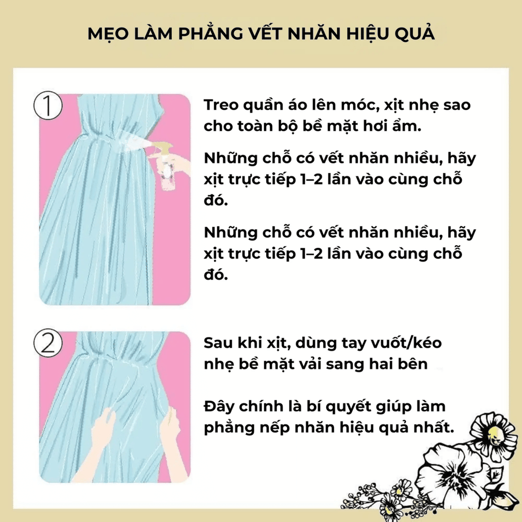 Xịt Thơm Quần Áo FLAIR KAO Khử Mùi, Làm Phẳng Nếp Nhăn, Lưu Hương Nhật Bản Chai 270ml