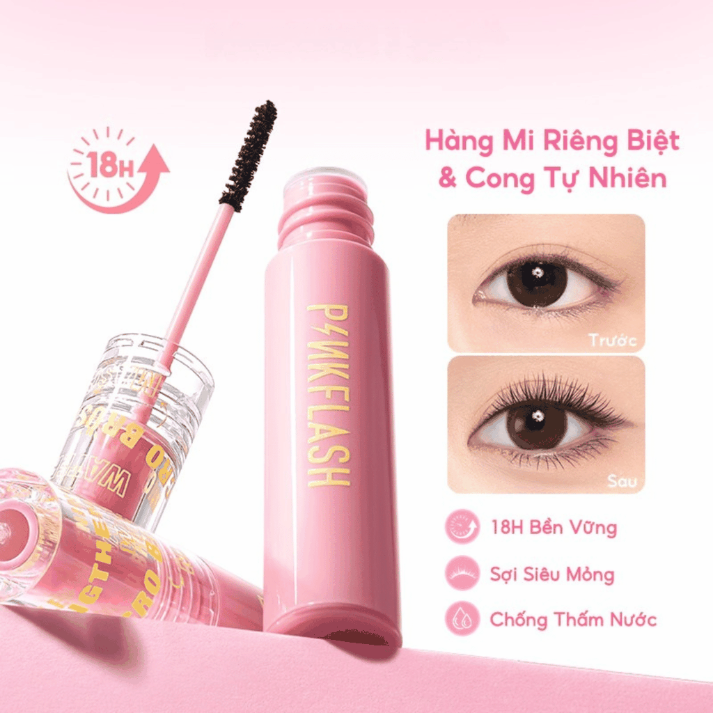 Mascara Pinkflash Oilproof Curl Mascara E08