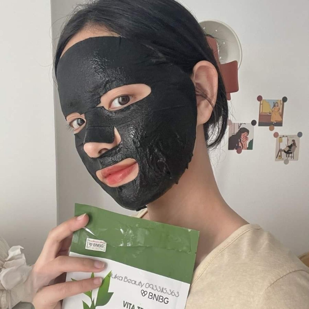 Mặt Nạ BNBG Vita Tea Tree Healing Face Mask Pack Làm Dịu Giảm Mụn Hàn Quốc