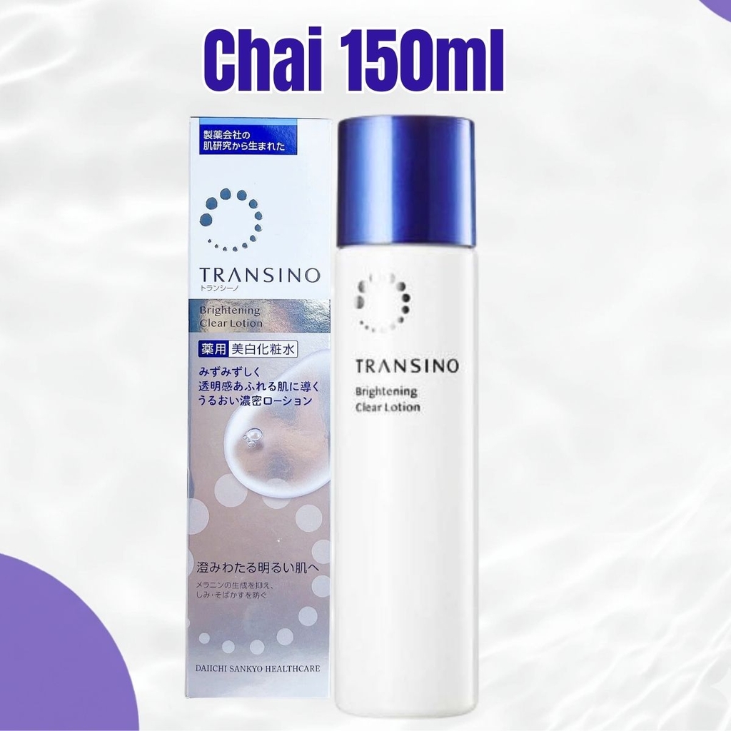 Toner Transino Dưỡng Trắng Cấp Ẩm Mờ Thâm Nám Chống Lão Hóa Da Brightening Clear Lotion EX Nhật Bản Chai 150ml