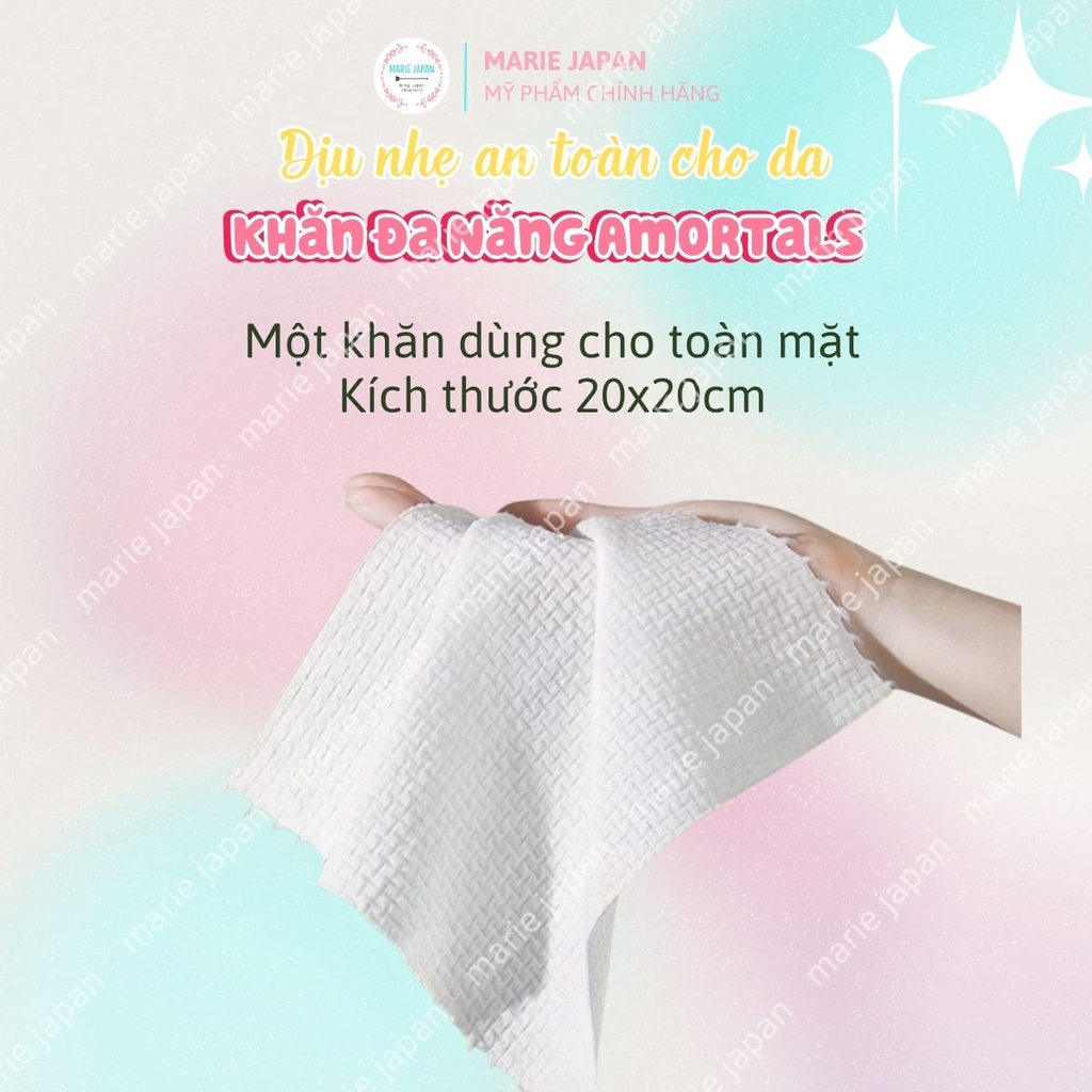 Khăn Mặt Đa Năng AMORTALS Mềm Mại Thân Thiện Với Da Dùng Một Lần