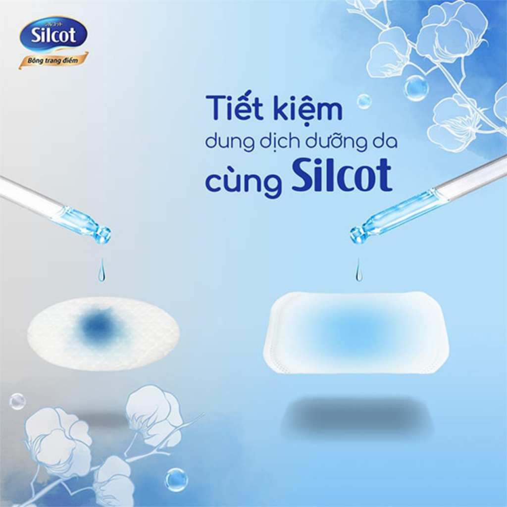 Bông Tẩy Trang Silcot Làm Sạch Nhẹ Nhàng Không Sơ Bông Unicharm Nhật Bản Hộp 82 Miếng