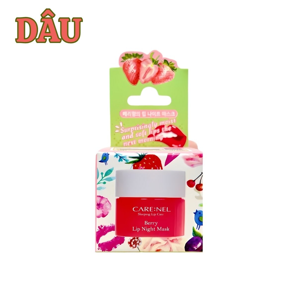 Mặt Nạ Ngủ Môi Care:nel Night Mask Dưỡng Ẩm Môi Hồng Hào Căng Mọng Hàn Quốc 5g