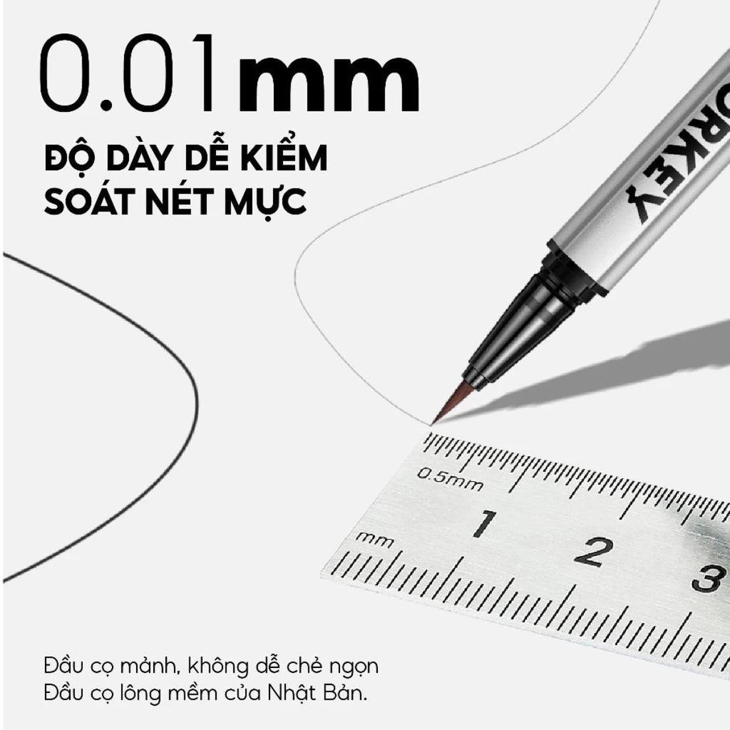 Bút Kẻ Mắt Nước Colorkey  Siêu Mảnh Sắt Nét Lâu Trôi Floating Color  Liquid Eyeliner 1 Cây