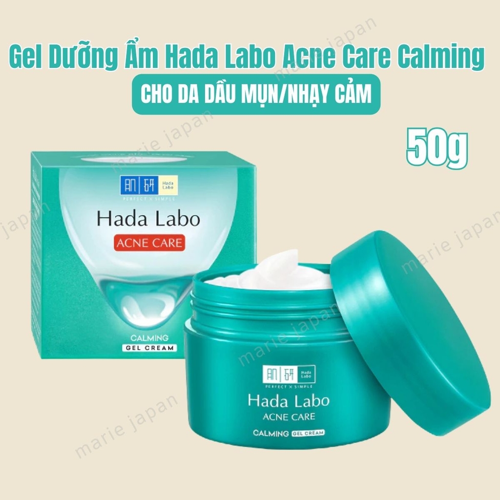 Gel Hada Labo Acne Care Calming Dưỡng Ẩm Sáng Khỏe Cho Da Dầu Mụn Nhạy Cảm 50g