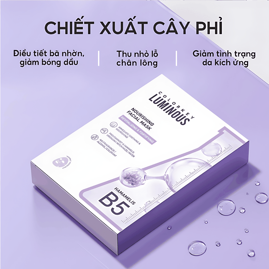 Mặt Nạ Colorkey Luminous Facial Mask Cấp Ẩm Sáng Da Giảm Mụn Miếng Lẻ 25ml