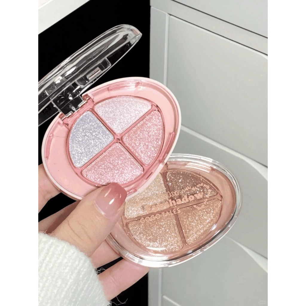 Phấn Mắt 4 Ô Gogotales Nhũ Mịn Lì Siêu Bắt Sáng Căng Bóng Lâu Trôi Glittering Colorful GT733 4,8g