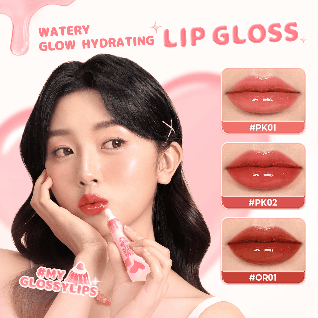 Son Bóng PINKFLASH Căng Mọng Dưỡng Ẩm Mềm Mịn My GlossyLips Watery Glow 6g