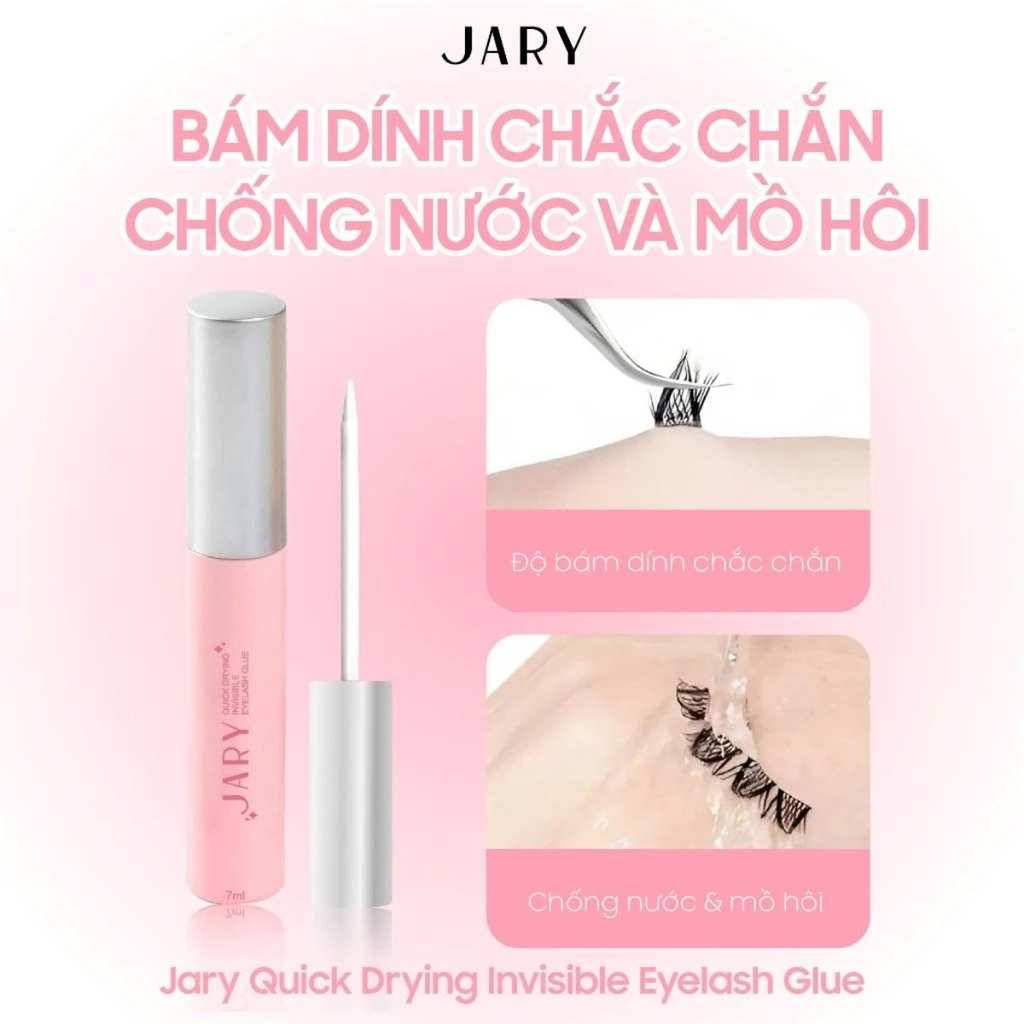 Keo Dán Mi JaRy Siêu Chắc Khô Nhanh Chống Nước Quick Drying Invisible Eyelash Glue Lọ 7ml