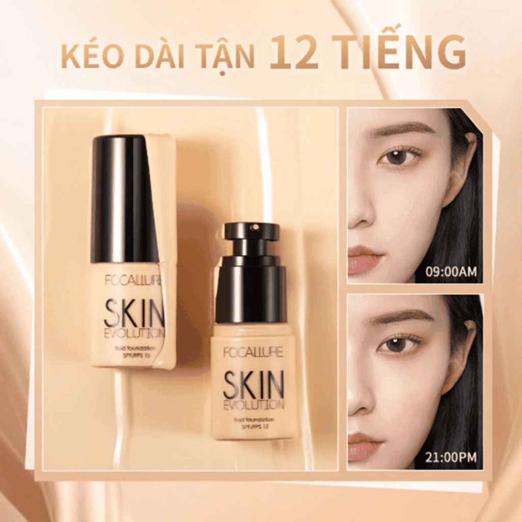 Kem Nền Focallure Kiềm Dầu Đỉnh Căng Bóng Mịn Màng  BB Face Fluid Foundation FA30 31g