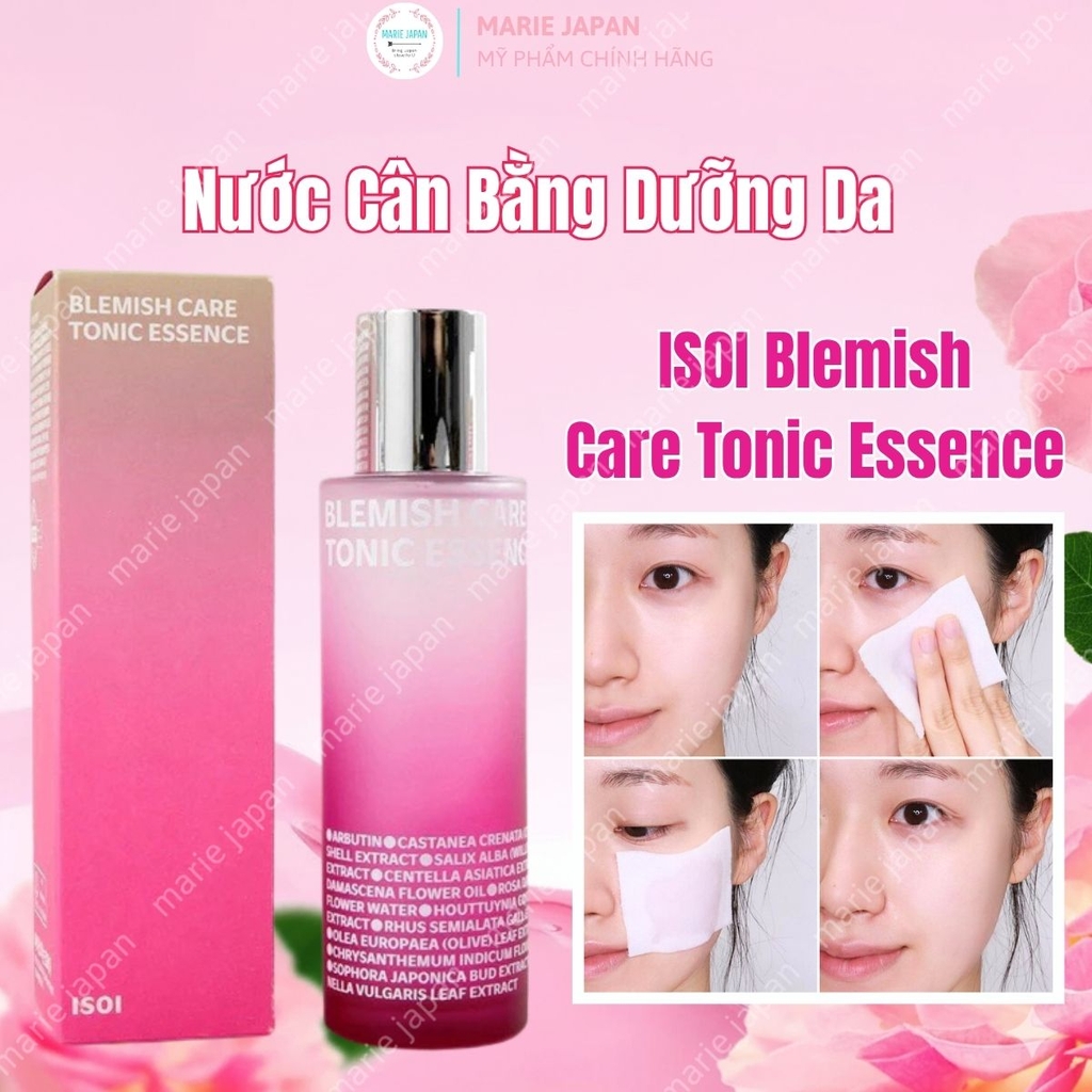 Nước Cân Bằng ISOI Dưỡng Sáng Mờ Thâm Cấp Ẩm Dịu Da Blemish Care Tonic Essence Hàn Quốc 130ml