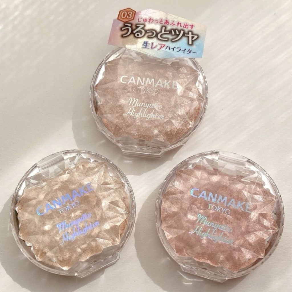 Highlight Dạng Kem Canmake Munyutto Bắt Sáng Ngọc Trai Siêu Mịn Lâu Trôi Nhật Bản 3.8g