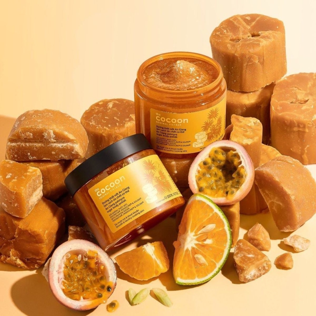 Combo 2 Món Cocoon  1 Gel Tắm Đường 500ml +  1 Tẩy Tế Bào Chết Body Đường Thôt Nốt An Giang 200ml