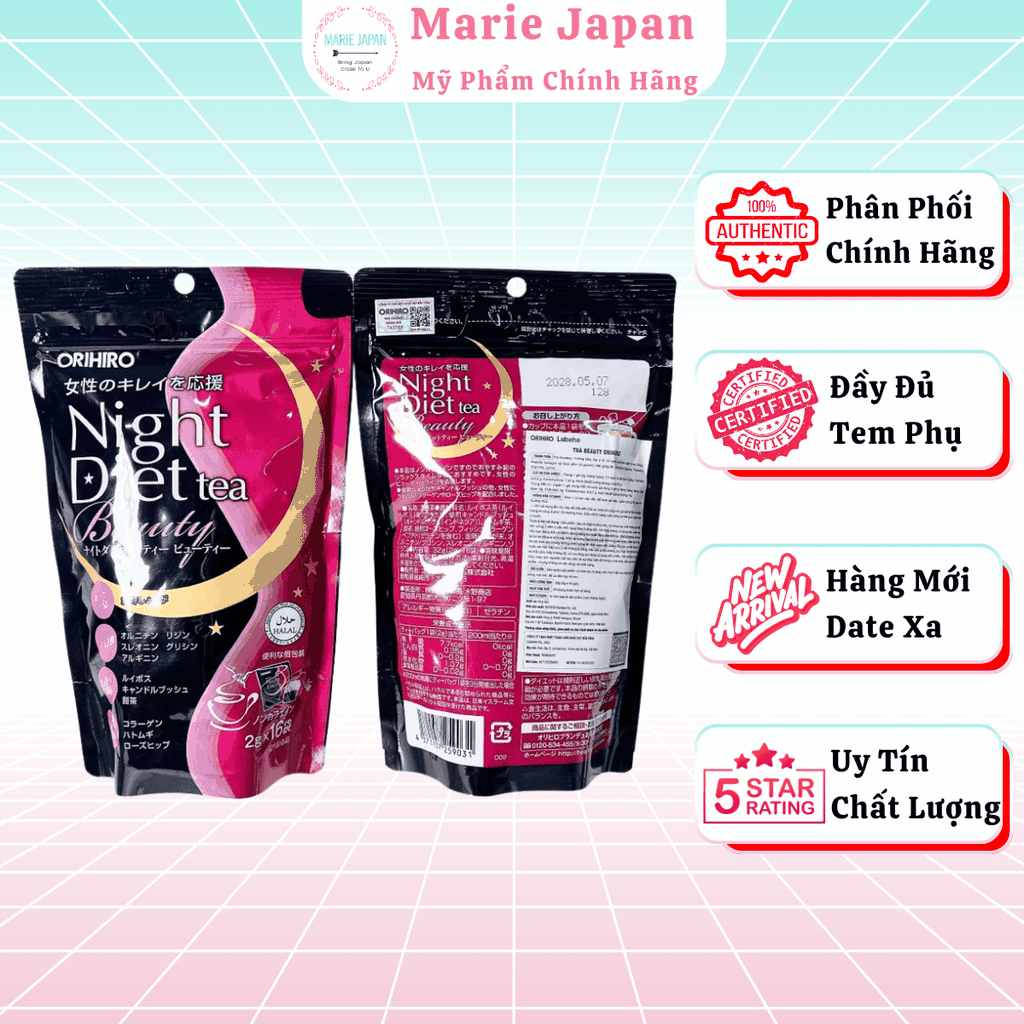 Trà Giảm Cân Orihiro Night Diet Nhật Bản
