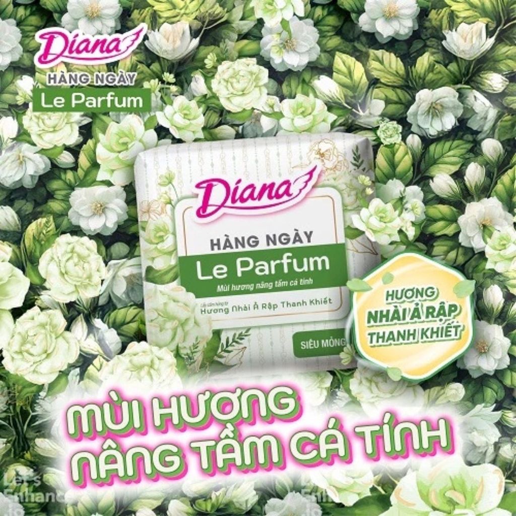Băng Vệ Sinh Diana Sensi Hàng Ngày Siêu Thấm Thoáng Khí Êm Ái Nhật Bản Nhiều Size