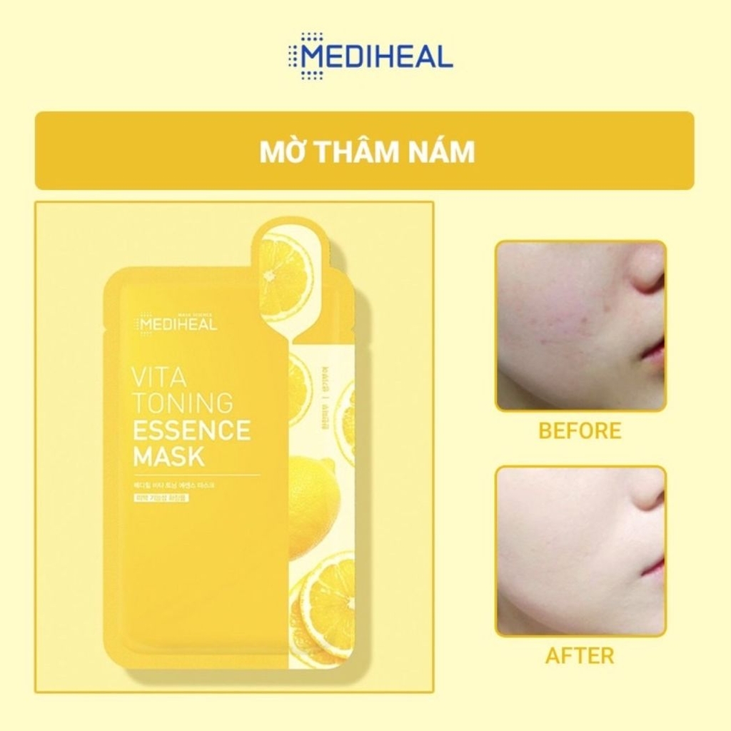 Mặt Nạ Mediheal Daily Solution Mask Cấp Ẩm Dưỡng Sáng Chống Lão Hóa Hàn Quốc Bịch 15 Miếng