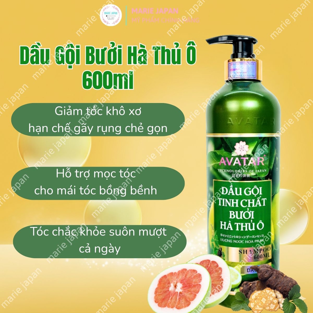Dầu Gội Xả Avatar Hương Nước Hoa Cao Cấp Dưỡng Ẩm Phục Hồi Tóc Bồng Bềnh Chắc Khỏe
