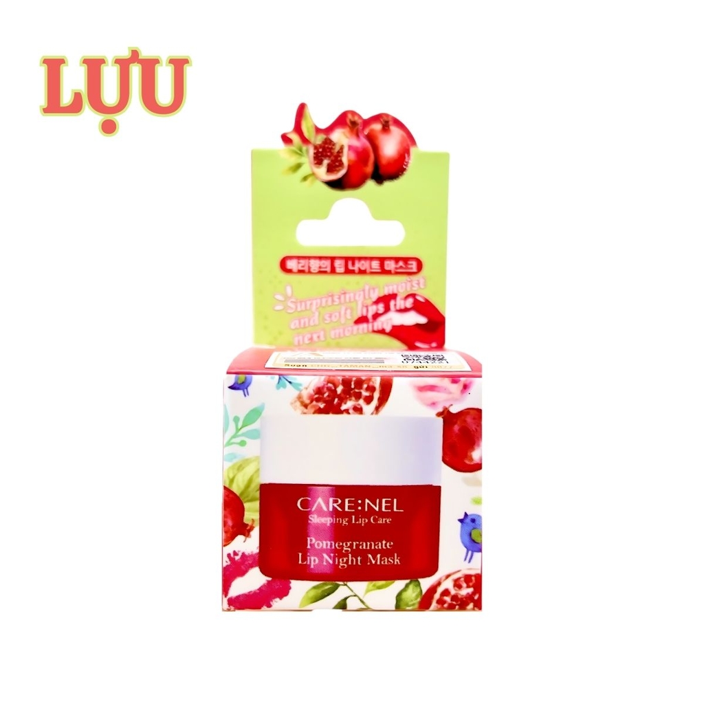 Mặt Nạ Ngủ Môi Care:nel Night Mask Dưỡng Ẩm Môi Hồng Hào Căng Mọng Hàn Quốc 5g