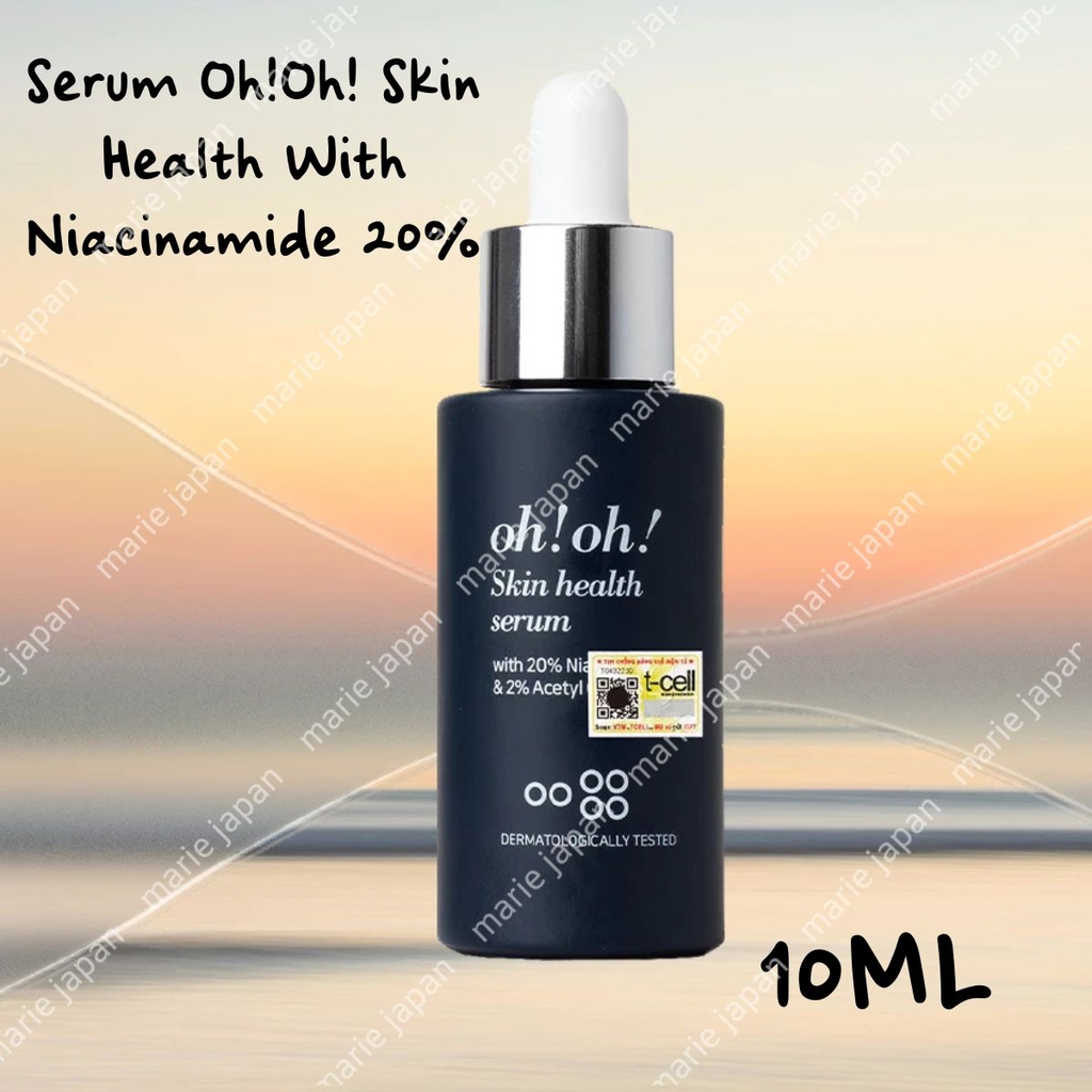 Serum Oh!Oh! Skin Health With Niacinamide 20% Sáng Da Mờ Thâm  Se Lỗ Chân Lông Kiểm Soát Dầu Nhờn Hàn Quốc 10ml