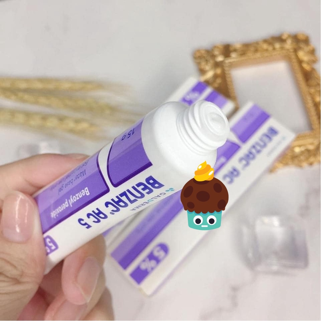 Kem Chấm Mụn Benzac AC5 5% Benzoyl Preoxide Hỗ Trợ Gom Cồi Mụn Giảm Sưng Viêm Hiệu Quả Pháp - Tuýp 15g