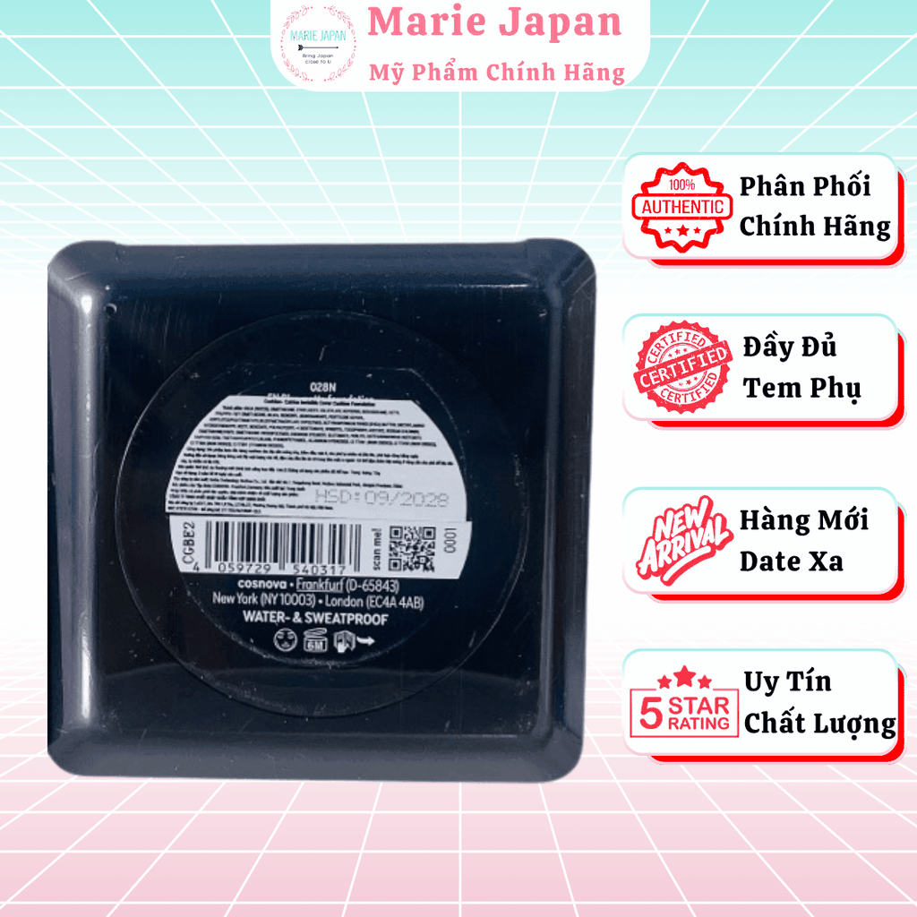 Phấn Nước Catrice Giữu Nền Bền Lì 24h, Dành Cho Mọi Loại Da Invisible Cover Cushion Foundation Hộp 10g