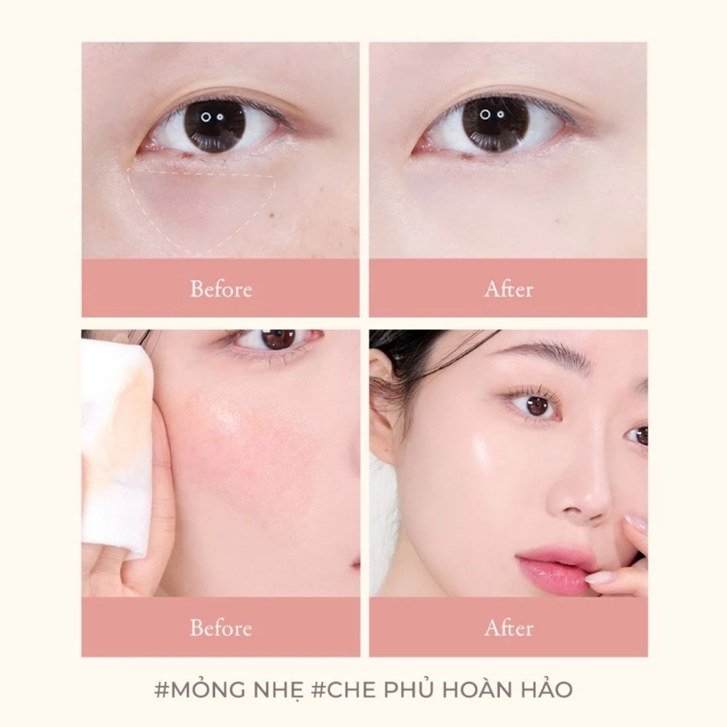 Che Khuyết Điểm Aperire Che Phủ Tự Nhiên Mỏng Nhẹ Lâu Trôi Daydream Cover Tip Concealer Hàn Quốc Cây 4.5ml