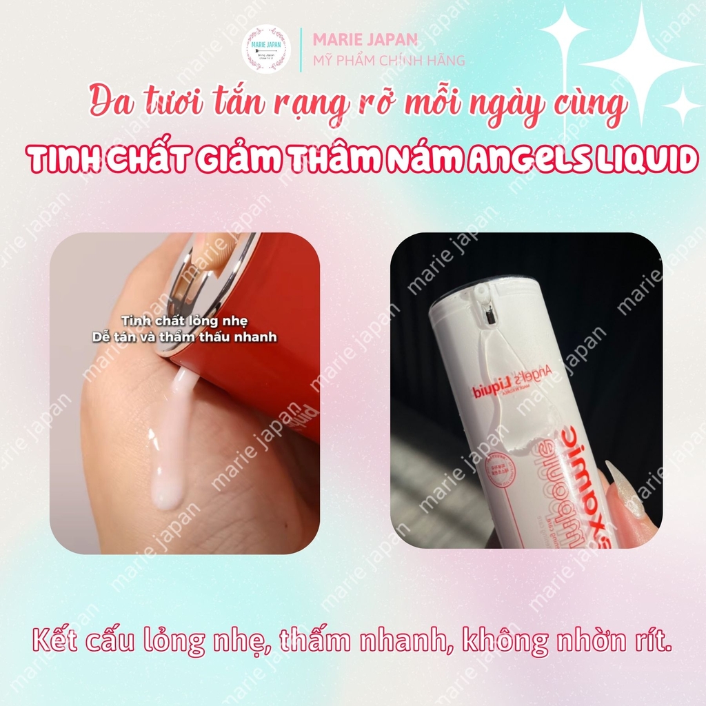 Siêu Tinh chất Angel's Liquid Tranexamic Dưỡng Trắng Mờ Nám Chuyên Biệt Hiệu Quả Mela Ampoule 30ml