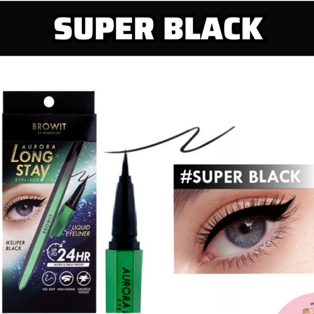 Bút Kẻ Mắt Nước Browit By Nongchat Xanh Lá Aurora Long Stay Mới Bền Màu Chống Nước