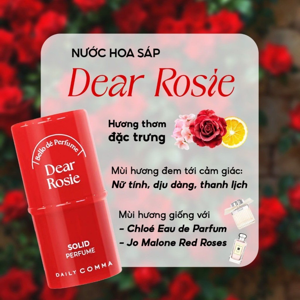 Nước Hoa Sáp Daily Comma Solid Perfume Hương Thơm Tươi Mát Dịu Nhẹ Hàn Quốc Hộp 4,7g