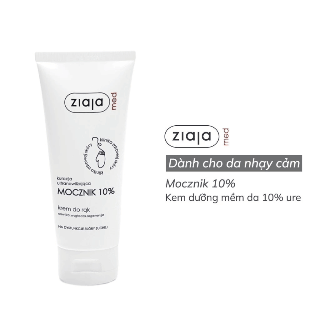 Kem [MUA 1 TẶNG 1] Dưỡng Urê Ziaja Dưỡng Ẩm Siêu Mềm Mịn Cho Da Khô  Med Mocznik Atopic Skin Ba Lan-TẶNG 1 MẶT NẠ JM DERMA CARE